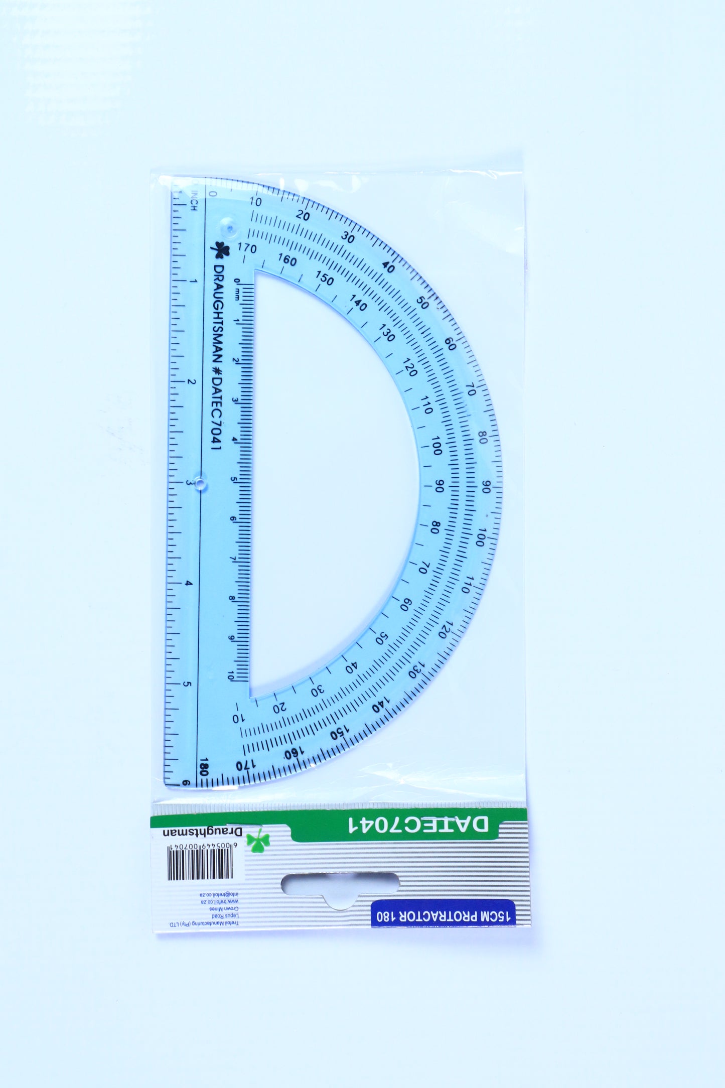 PROTRACTOR 15cm 180 degrees