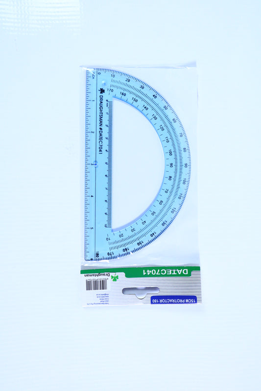 PROTRACTOR 15cm 180 degrees