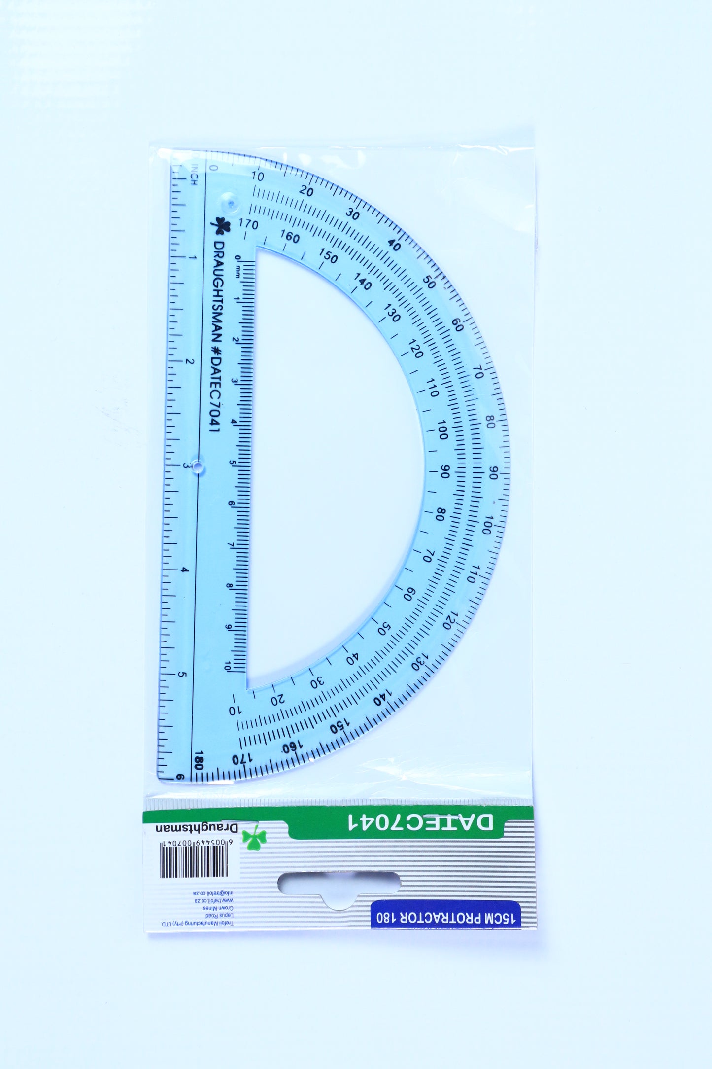 PROTRACTOR 15cm 180 degrees