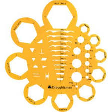 Hexagon/nut stencil